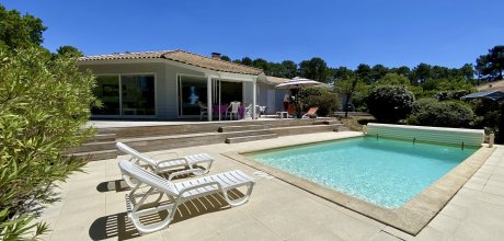 G0266 Komfortables Poolhaus in Lacanau