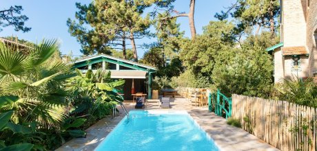 A0322 Märchenschloss mit Pool + Jacuzzi + Sauna im Herzen von Cap Ferret