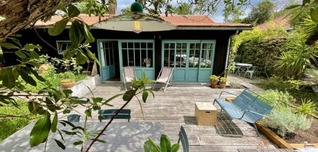A0374 Charmante Cabane style Ferret Capienne dans les 44ha