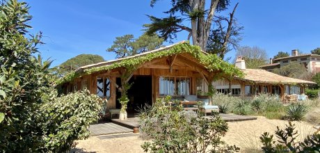 A0081 Authentische Cabane Bartherotte am Strand mit fantastischem Buchtblick