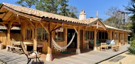 A0082 Herrliche Cabane Bartherotte mit Buchtblick direkt am Strand