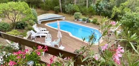 G0284 Welcoming house with pool in the golf of Lacanau-Ocean